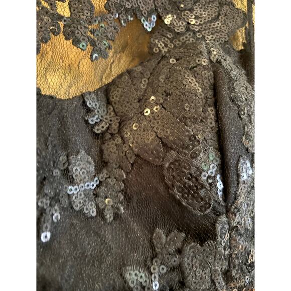 Women's Sequin Hearts Black Cocktail Dress, Size 13, EUC - Picture 3 of 4
